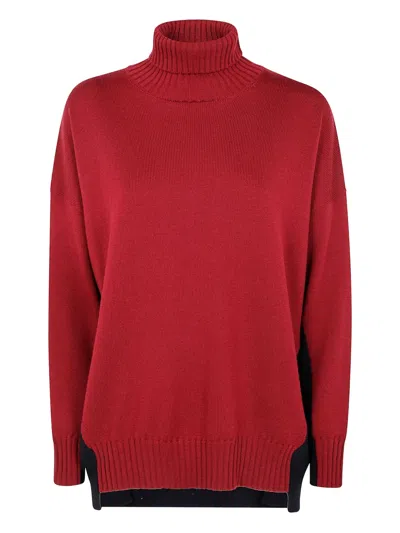Pierantonio Gaspari Roll-neck Colour-block Knitwear In Red