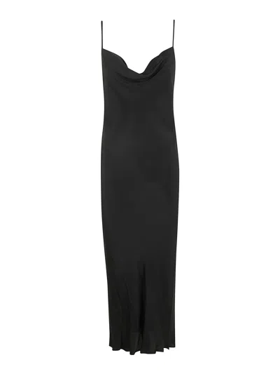 Pierantonio Gaspari Silk Dress In Black