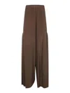 Pierantonio Gaspari Silk Long Trouser By Pierantoniogaspari In Brown