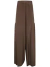 Pierantonio Gaspari Silk Long Trouser By Pierantoniogaspari In Brown