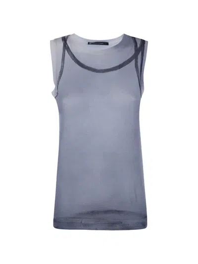 Pierantonio Gaspari Sleeveless Tank-top In Blue