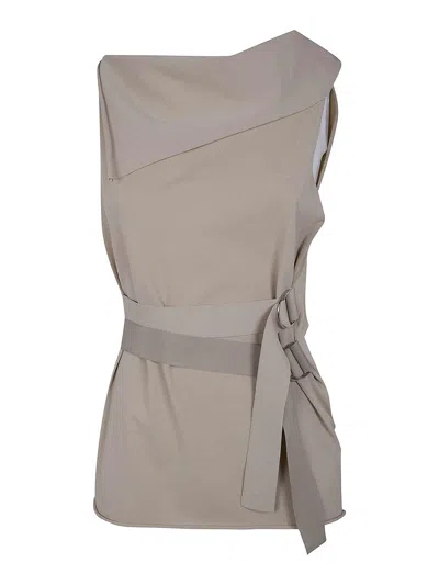 Pierantonio Gaspari Stretch Metal Tank Top In Nude & Neutrals
