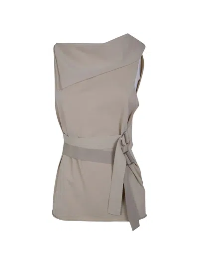 Pierantonio Gaspari Stretch Metal Tank Top In Gray
