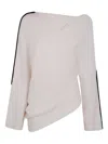 Pierantonio Gaspari Stripe Knit Jumper In White