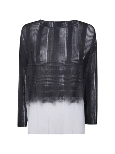 Pierantonio Gaspari Striped Sweater In Black