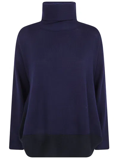 Pierantonio Gaspari Roll-neck Wool Sweater In Blue