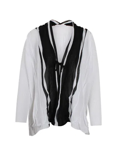 Pierantonio Gaspari Tie Cardigan In White