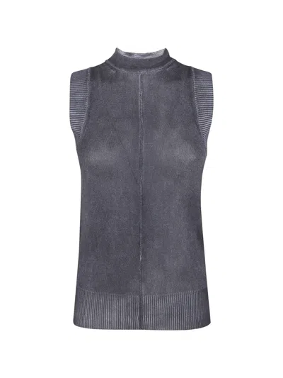 Pierantonio Gaspari Tie-neck Sleeveless Top In Blue