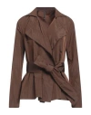 Pierantonio Gaspari Woman Blazer Brown Size 14 Polyester