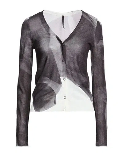 Pierantonio Gaspari Woman Cardigan Black Size 10 Viscose, Polyamide