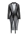 Pierantonio Gaspari Woman Cardigan Black Size 8 Viscose, Metallic Fiber, Polyamide In Black