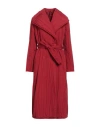 Pierantonio Gaspari Woman Coat Brick Red Size 12 Polyester
