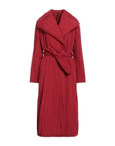 Pierantonio Gaspari Woman Coat Brick Red Size 12 Polyester