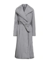 Pierantonio Gaspari Woman Coat Grey Size 12 Polyester In Grey