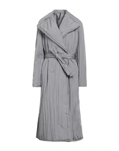 Pierantonio Gaspari Woman Coat Grey Size 12 Polyester