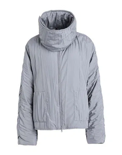 Pierantonio Gaspari Woman Jacket Light Grey Size 12 Polyester In Grey