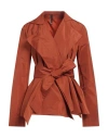Pierantonio Gaspari Woman Jacket Rust Size 14 Polyester In Red
