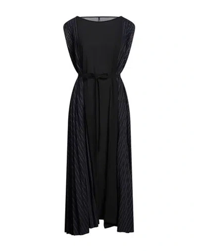 Pierantonio Gaspari Woman Maxi Dress Midnight Blue Size 14 Polyester, Wool, Elastane