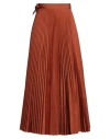 Pierantonio Gaspari Woman Maxi Skirt Rust Size 10 Polyester
