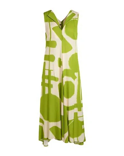 Pierantonio Gaspari Woman Midi Dress Light Green Size 10 Viscose