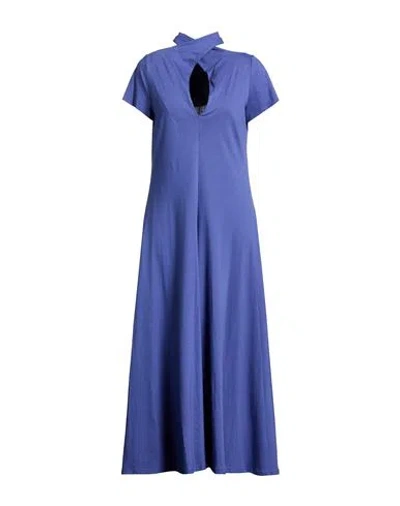 Pierantonio Gaspari Woman Midi Dress Purple Size 8 Cotton