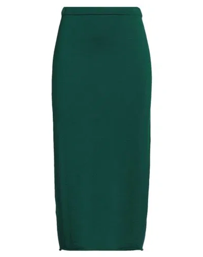 Pierantonio Gaspari Woman Midi Skirt Emerald Green Size 10 Virgin Wool