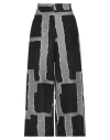 Pierantonio Gaspari Woman Pants Black Size 10 Linen, Cotton, Polyester, Polyamide In Black