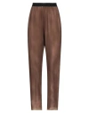 Pierantonio Gaspari Woman Pants Brown Size 6 Viscose, Polyester In Brown