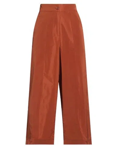Pierantonio Gaspari Woman Pants Copper Size 10 Polyester In Orange