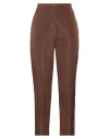 Pierantonio Gaspari Woman Pants Dark Brown Size 12 Polyester In Brown