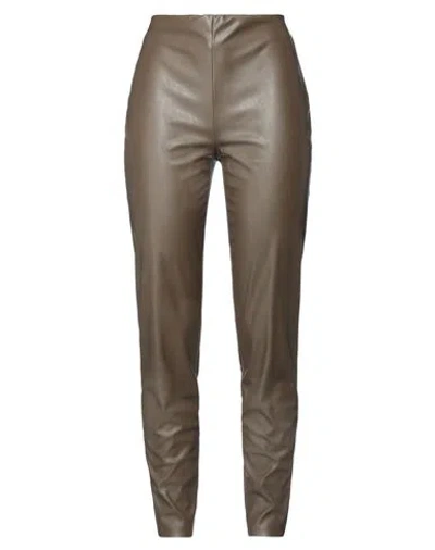 Pierantonio Gaspari Woman Pants Khaki Size 8 Polyurethane In Beige
