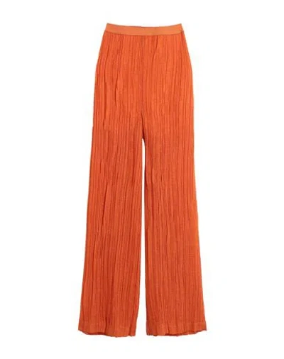 Pierantonio Gaspari Woman Pants Orange Size 8 Polyester, Viscose