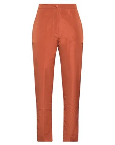 Pierantonio Gaspari Woman Pants Rust Size 8 Polyester In Red