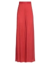 Pierantonio Gaspari Woman Pants Tomato Red Size 10 Polyester, Viscose In Tomato Red