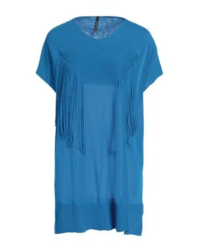 Pierantonio Gaspari Woman Sweater Azure Size 10 Viscose, Polyamide In Blue