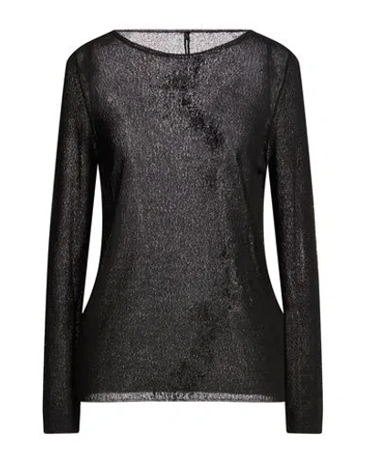 Pierantonio Gaspari Woman Sweater Black Size 10 Viscose, Polyamide