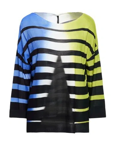 Pierantonio Gaspari Woman Sweater Black Size 8 Viscose In Multi