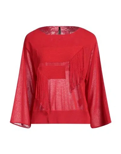 Pierantonio Gaspari Woman Sweater Red Size 12 Viscose, Polyamide