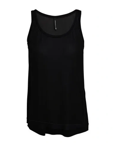 Pierantonio Gaspari Woman Tank Top Black Size 10 Viscose, Polyester