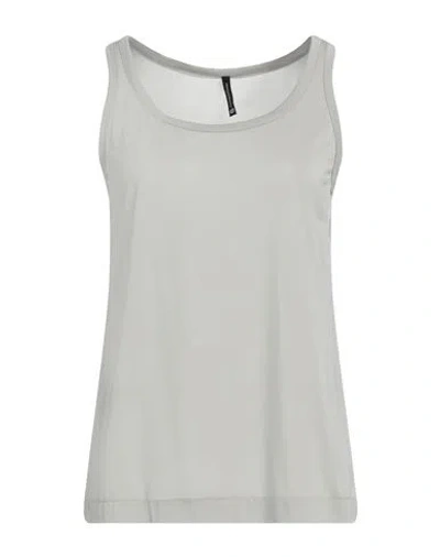 Pierantonio Gaspari Woman Tank Top Grey Size 10 Viscose, Polyester