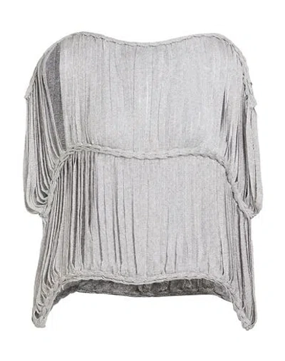 Pierantonio Gaspari Woman Top Grey Size 8 Viscose, Polyester