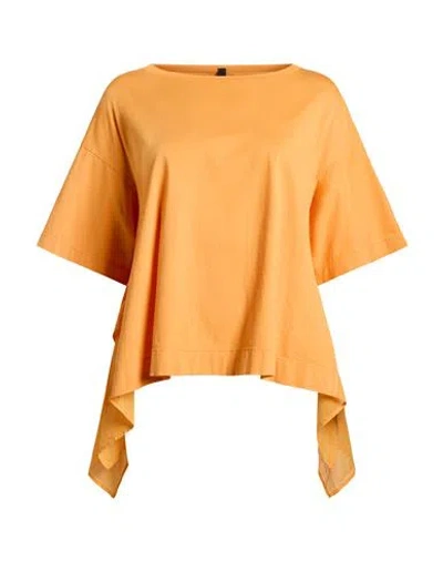 Pierantonio Gaspari Woman T-shirt Orange Size 8 Cotton