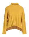 Pierantonio Gaspari Woman Turtleneck Mustard Size 10 Virgin Wool In Yellow