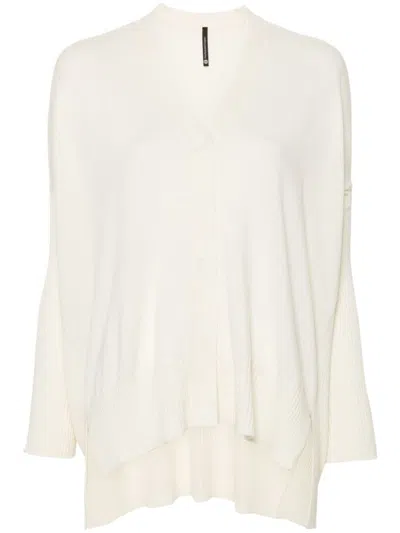 Pierantoniogaspari Virgin-wool Cardigan In White