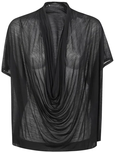 Pierantoniogaspari Modal Oversized T-shirt In Black