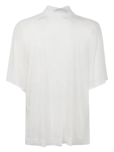 Pierantoniogaspari Pleat-detail T-shirt In White