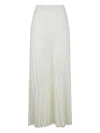 Pierantonio Gaspari Pleated Maxi Skirt In White