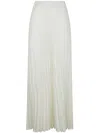Pierantonio Gaspari Pleated Maxi Skirt In Milk