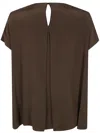 Pierantoniogaspari Silk Blouse In Ebony