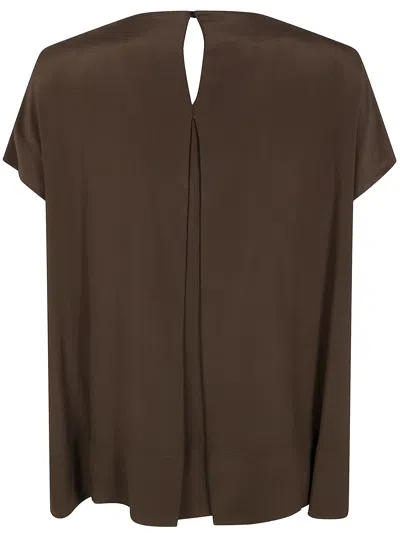 Pierantoniogaspari Silk Blouse In Ebony